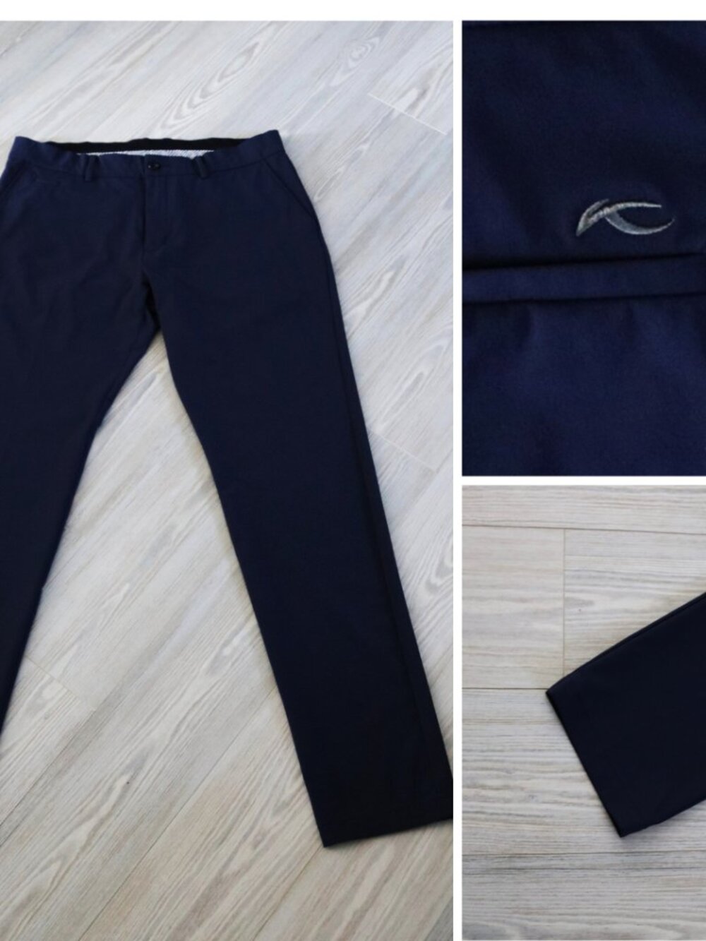 KJUS Ike Golf Pants Men's Navy Stretch Lightweight Performance Size 35 x 34